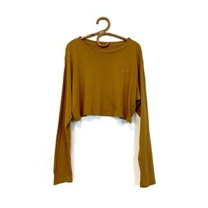 Set Active | Cropped Oversized Long Sleeve Tee Size S